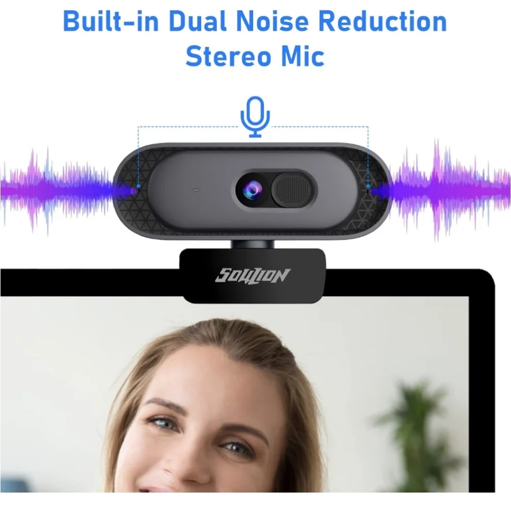 HD Webcam with Privacy Cover